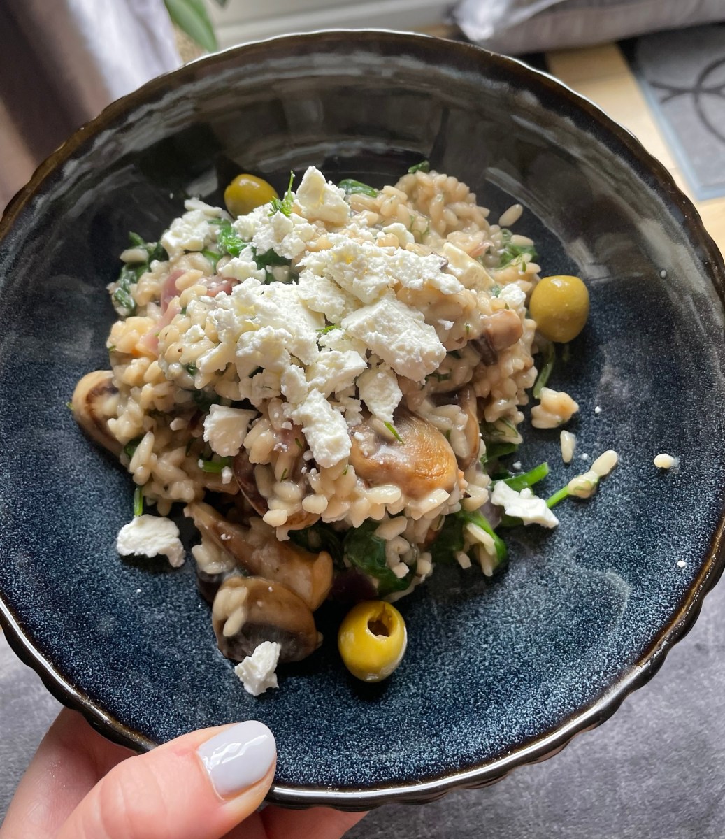 Mushroom & Feta Risotto (V) – Jen's Food Blog